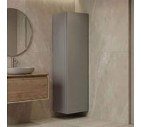 ferla tall wooden bathroom storage cabinet in matte mink