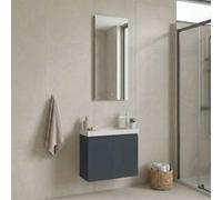 ferla wooden bathroom furniture set with 2 doors in matte anthracite