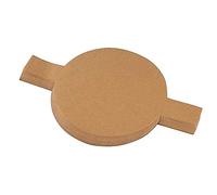 Ferleiss 100Pcs Precut Circle Cake Pan Liners Round Non-Stick Parchment Paper with Lift Tabs for Baking Brown 6 inch