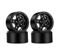 Ferleiss 4PCS Plastic Beadlock 2.2 Wheel Hub Wheel Rims for 1/10 RC Crawler Car Axial SCX10 Wraith Capra RR10 TRX4 D90