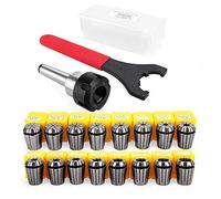 Ferleiss ER25 Collet Set Chuck with MT2 ER25 M10 Motor Extension Rod, CNC Engraving Machine or Milling Lathe Tool