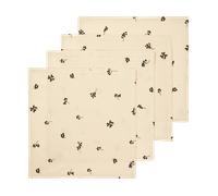 Ferm Living Baies cotton napkin 40x40 cm 4-pack Natural-dark chocolate