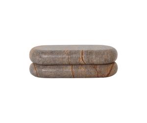Ferm Living Bendum storage box brown marble
