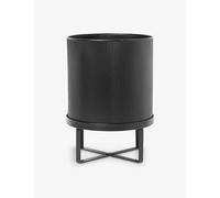 Ferm Living Black Bau Large Elevated Steel Pot 38cm