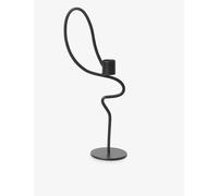 Ferm Living Black Valse Wavy Iron Candle Holder 28cm
