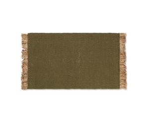 Ferm Living Blid doormat 50x80 cm Olive-natural