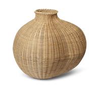 Ferm Living Bola braided floor vase Natural