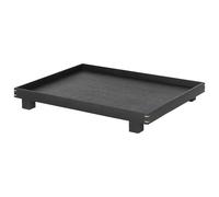 Ferm Living Bon wooden tray large black-stained oak