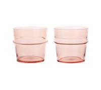 Ferm Living Boya drinking glass low 30 cl 2-pack Blush