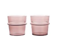 Ferm Living Boya drinking glass low 30 cl 2-pack Mauve