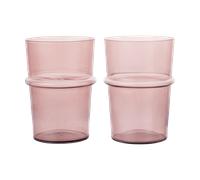 Ferm Living Boya drinking glass tall 45 cl 2-pack Mauve