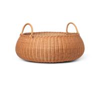 Ferm Living Ferm Living Braided Low Rattan Basket 32cm Brown
