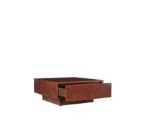 Ferm Living Burl Storage Coffee Table Dark Stained Burl Wood