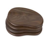Ferm Living Cairn butter boards tray 4 pieces Dark Brown