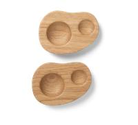 Ferm Living Cairn egg cup 2-pack Oak