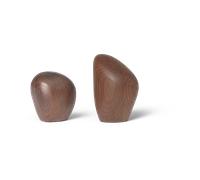 Ferm Living Cairn salt- and pepper shaker Dark brown