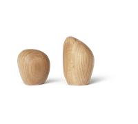 Ferm Living Cairn salt- and pepper shaker Oak