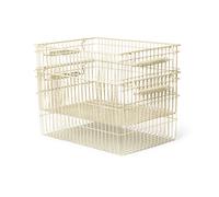 Ferm Living Cala stackable basket 2-pack Cashmere