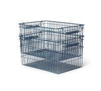 Ferm Living Cala stackable basket 2-pack Dark blue