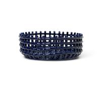 Ferm Living Ceramic braided bowl blue