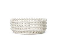 ferm LIVING Ceramic braided bowl off-white