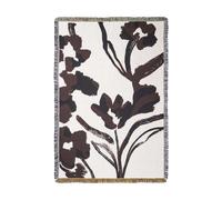 Ferm Living Cilla tapestry throw 120x170 cm Off-white-Dark grape