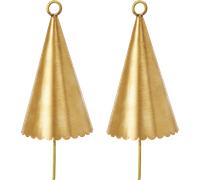 Ferm Living - Cone Bell 2-pack, Brass - Brass