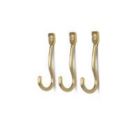 Ferm Living Curvature hook 3-pack brass