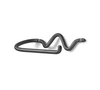 Ferm Living Curvature toilet paper holder Black brass