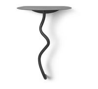 ferm LIVING Curvature Wall Table Black Brass