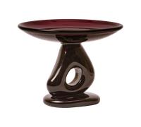 Ferm Living Damo glass centerpiece tray Ø30 cm Dark grape