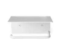 Ferm Living Dora toilet paper holder with shelf White