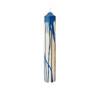 Ferm Living Drip pillar candle Deep Blue, 30 cm