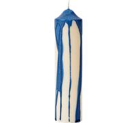 Ferm Living - Dryp Pillar Candle 20 cm, Deep Blue - Deep Blue