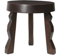 Ferm Living - Faye Stool, Dark Brown - Dark Brown