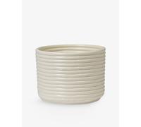 Ferm Living Ferm Living Corduroy Round Clay Plant Pot 20cm Off-White