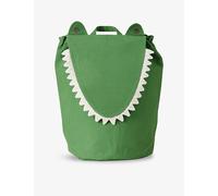 Ferm Living Ferm Living Crocodile Embroidered Cotton Storage Artichoke Green