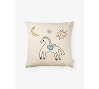 Ferm Living Ferm Living Naïve Horse-Embroidered Cotton Cushion 40cm x 40cm Multi