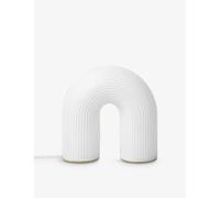 Ferm Living Ferm Living Vuelta Rippled Glass and Brass Table Lamp 21.5cm White