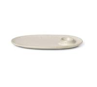 Ferm Living Flow breakfast plate 14x23.5 cm Off-white speckle