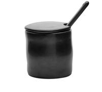 ferm LIVING Flow Jar With Spoon Black One Size