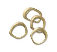 Ferm Living Flow napkin ring 4-pack Brass