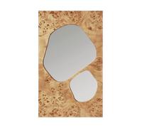 Ferm Living Folia mirror Natural burl, 82 cm