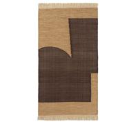 Ferm Living Forene Rug 80x140 Tan/Chocolate