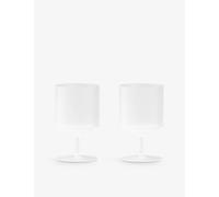 ferm LIVING Ripple wine glass 2-pack Frosted