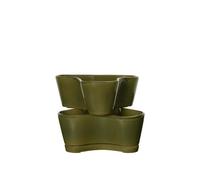 Ferm Living Gemi Planter Set of 2 Moss Green
