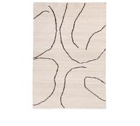 Ferm Living Gesso Rug 140x200 Off White/Dark Fig