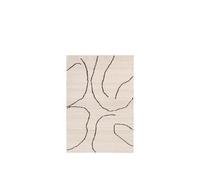 ferm LIVING Gesso Jute Rug - 140x200cm Off-White/Dark Fig