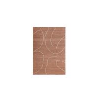 Ferm Living Gesso Rug 140x200 Terracotta/ Off White