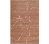 Ferm Living - Gesso Rug 170x240 cm, Terracotta - Offwhite